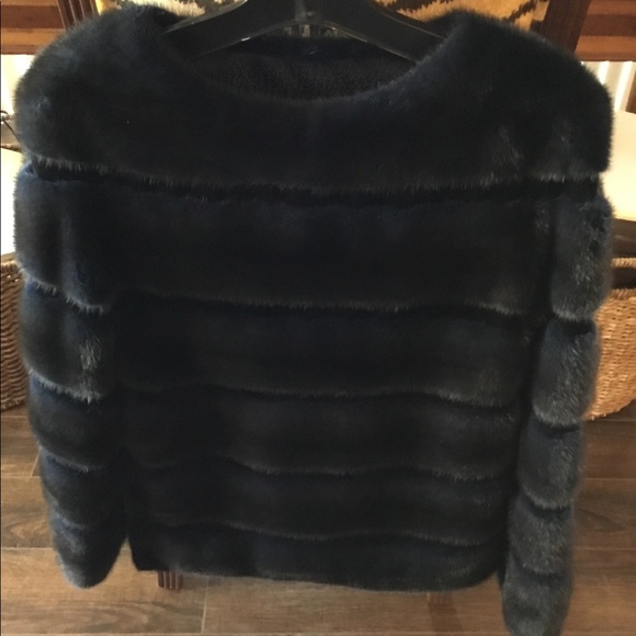 Mink pull over in navy/black - Picture 2 of 5
